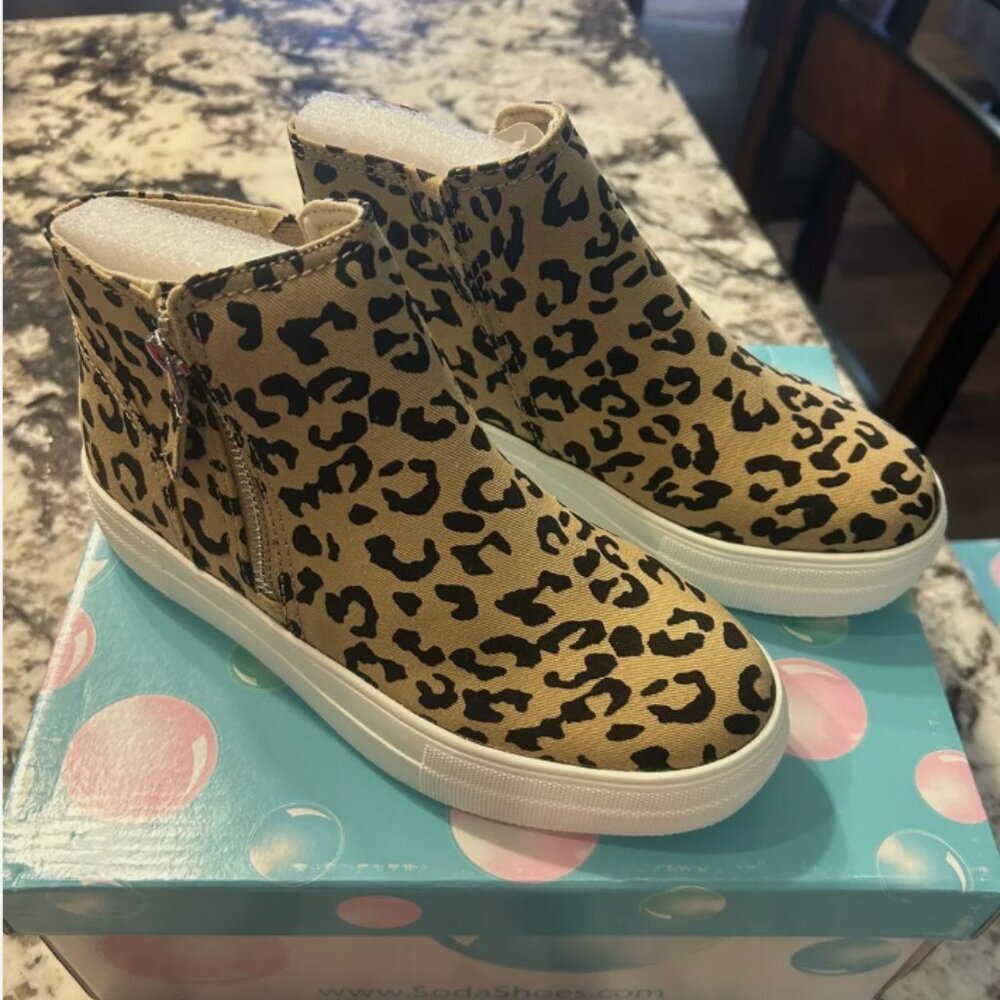 HUGE SALE!!! NEW Leopard Soda Sneaker Booties